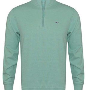 vineyard vines men saltwater 1/4  pullover sweater
